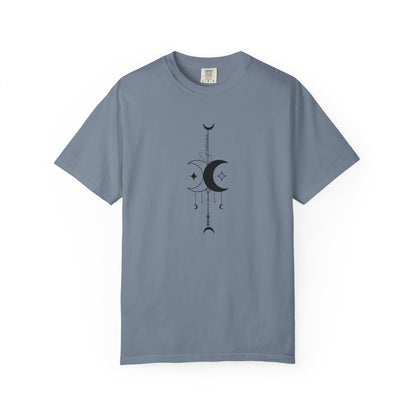Gemini Celestial T-Shirt: Twin Moon Comfort Colors Tee