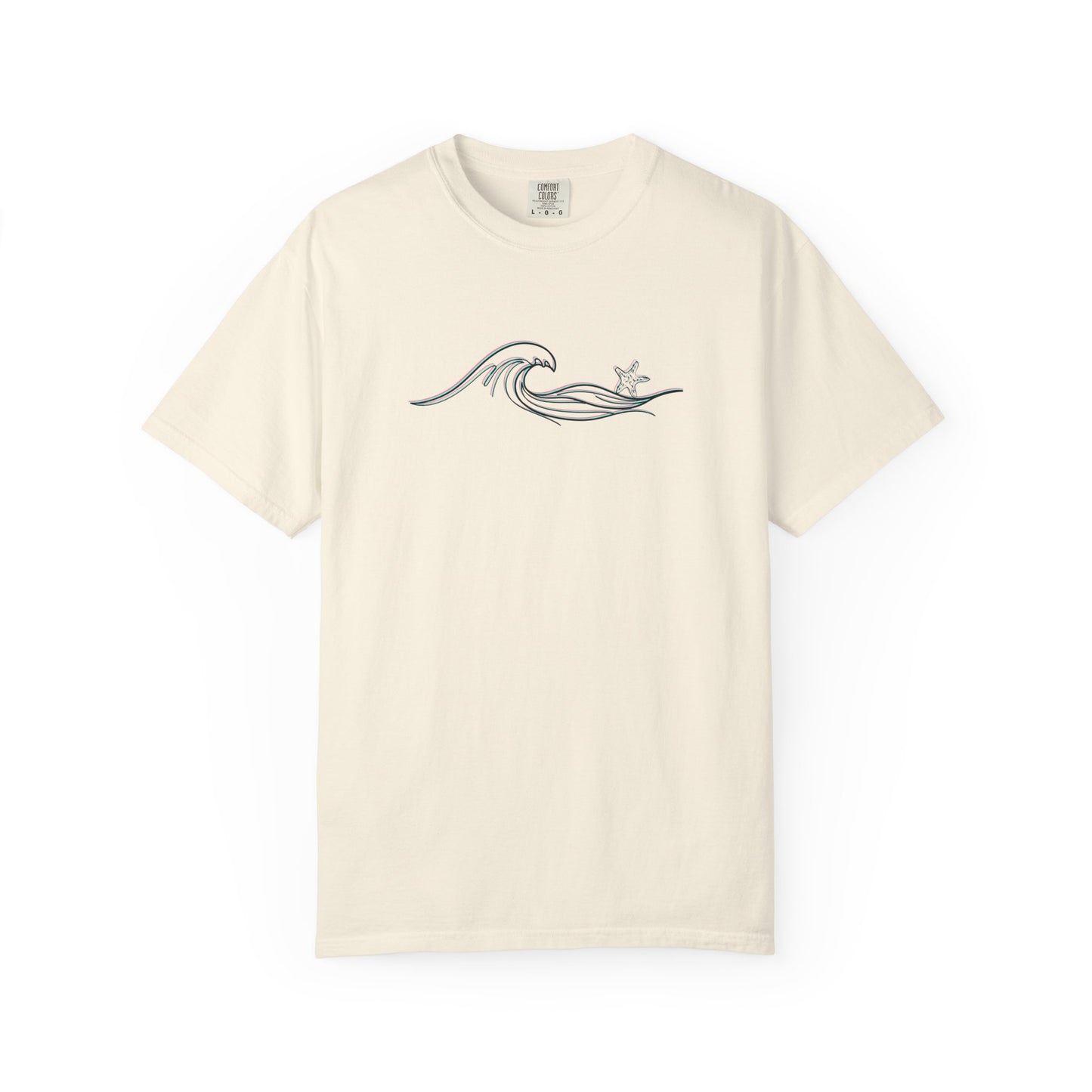 Wave Starfish T-Shirt: Comfort Colors Coastal Tee