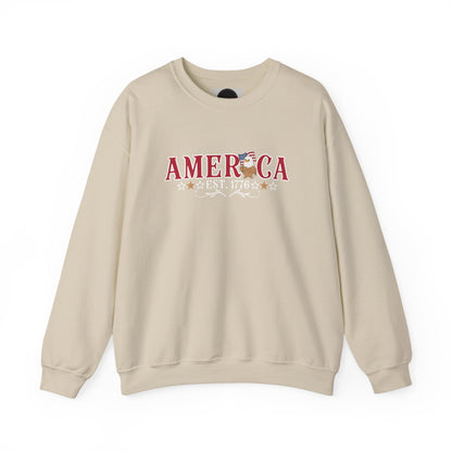 Patriotic America Eagle Sweatshirt: 1776 USA Flag 250 Years Of Freedom Shirt