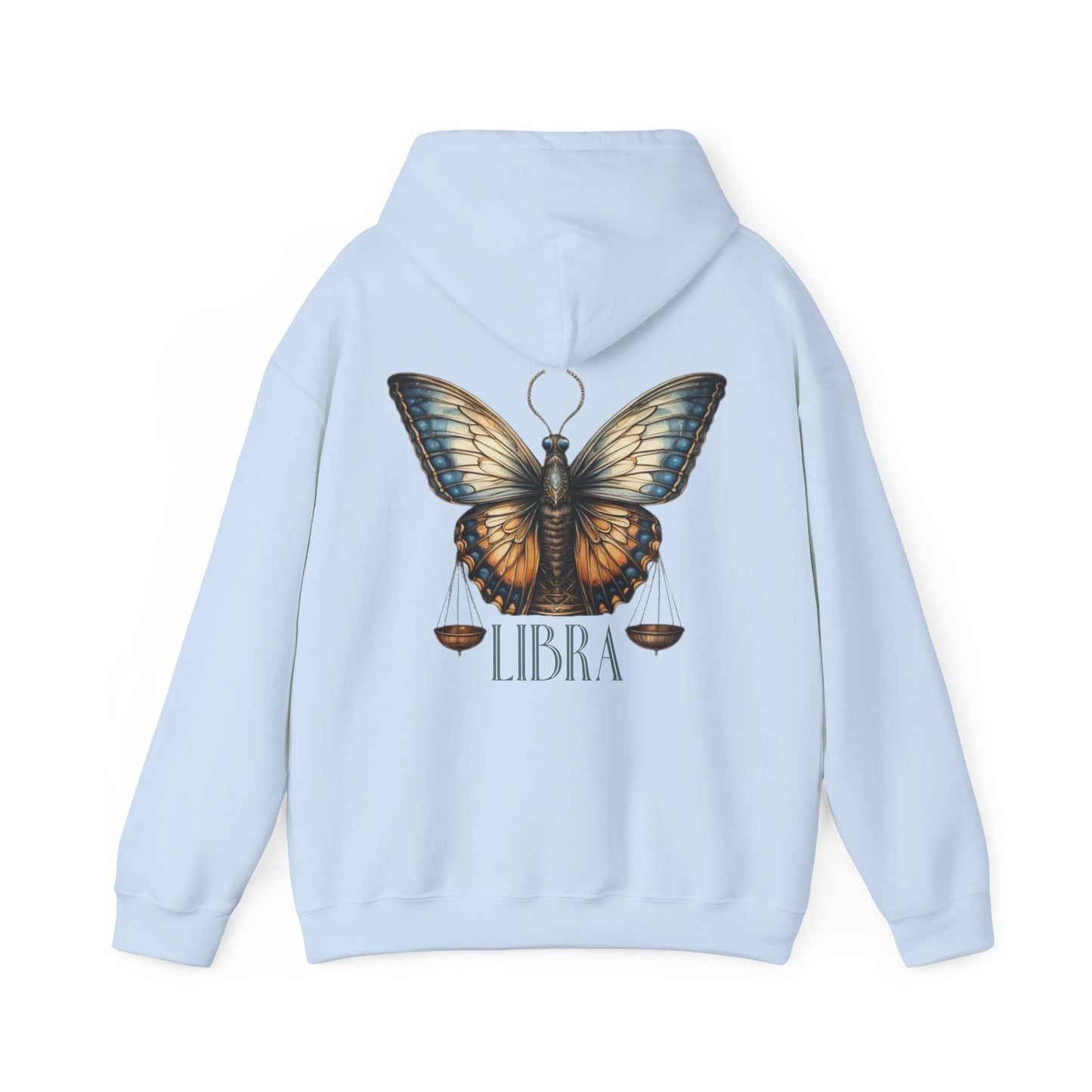 Libra Zodiac Hoodie: Butterfly Astrology Sweatshirt