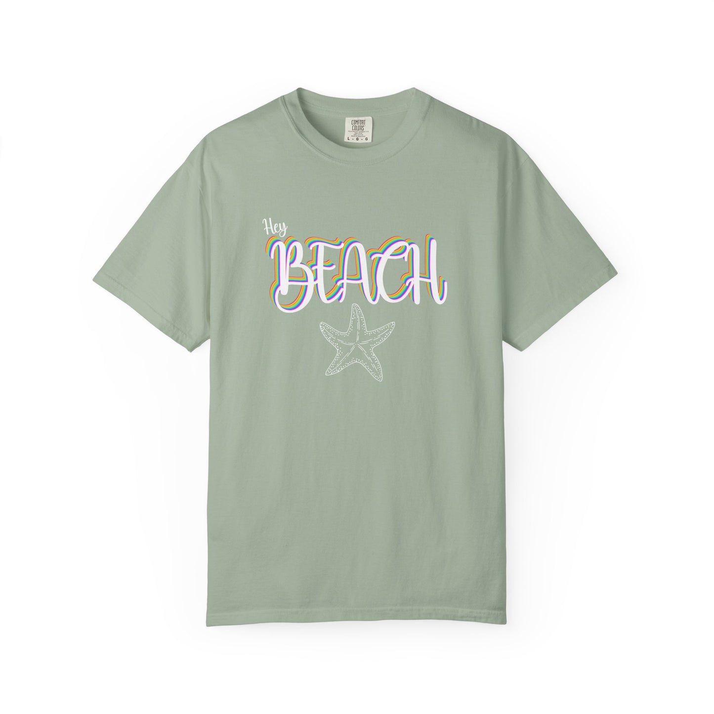 Hey Beach Shirt: Rainbow Summer Starfish Tee