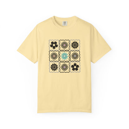 Trendy Boho Floral T-Shirt: Comfort Colors Summer Tee