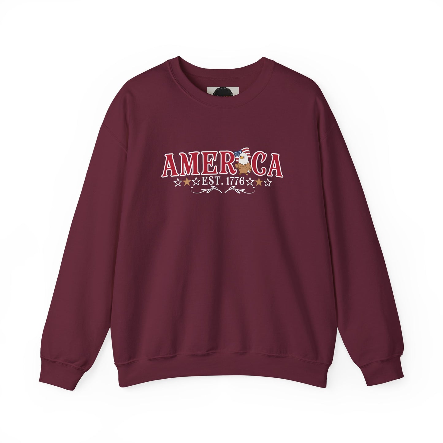 Patriotic America Eagle Sweatshirt: 1776 USA Flag 250 Years Of Freedom Shirt