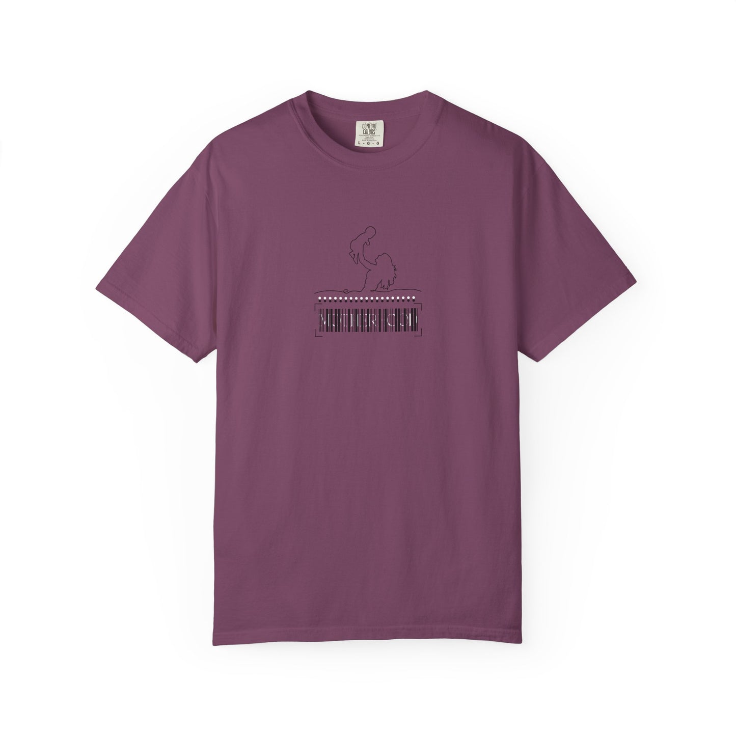 Motherhood Barcode T-Shirt: Comfort Colors Mom Life Shirt