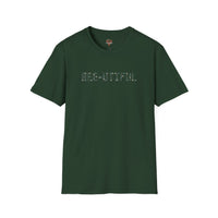 BEE-UTIFUL Honeycomb T-Shirt Letter  – Punny Bee Lover