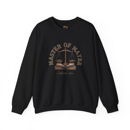 Sarcastic Libra Sweatshirt: Master of Maybe Shirt