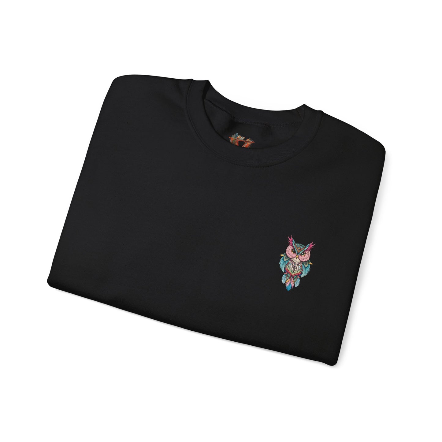 Grumpy Glow Owl Crewneck Sweatshirt - Soft And Warm