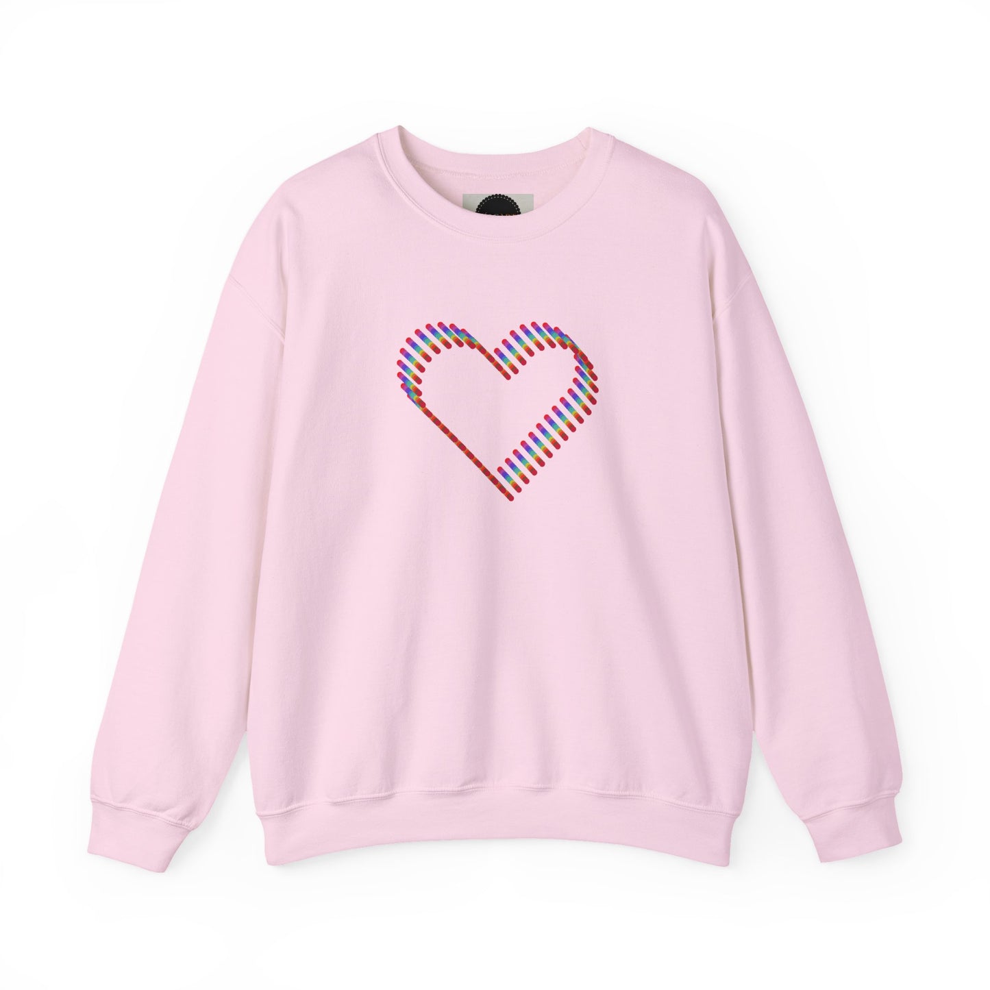 Rainbow Heart Sweatshirt: Autumn Pride Crewneck