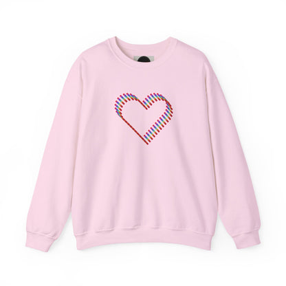 Rainbow Heart Sweatshirt: Autumn Pride Crewneck