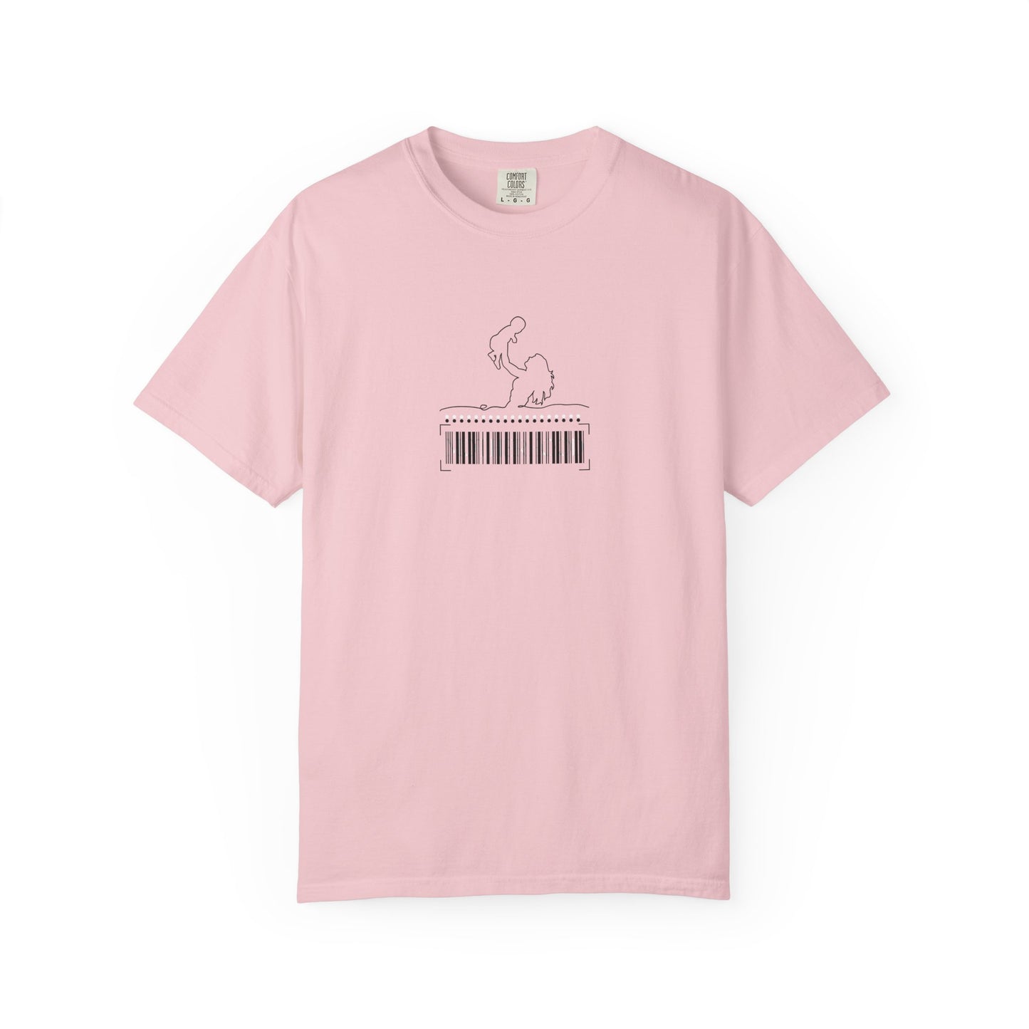 Motherhood Barcode T-Shirt: Comfort Colors Mom Life Shirt