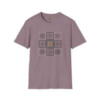 Color‑Pop Floral Grid – Floral Graphic Tee