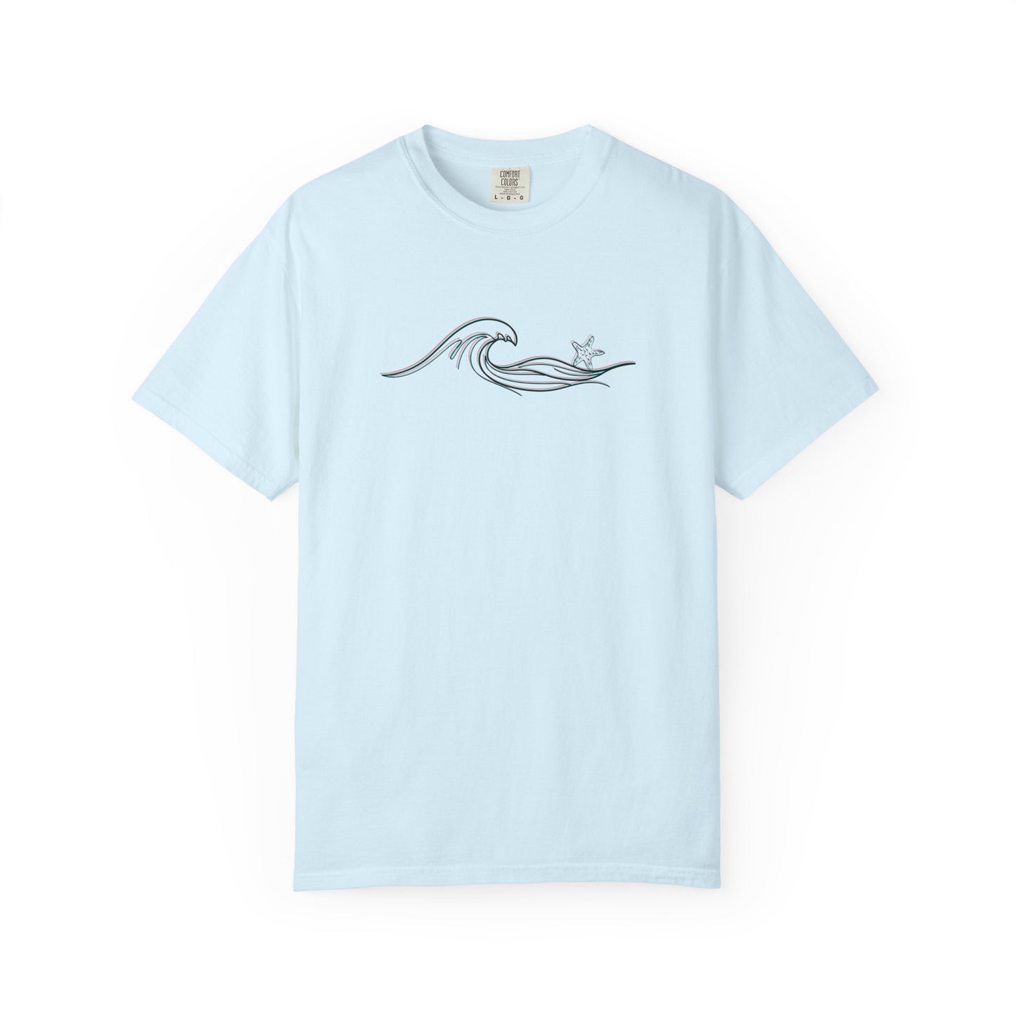Wave Starfish T-Shirt: Comfort Colors Coastal Tee