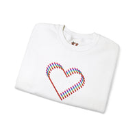 3D Colorful Heart Sweatshirt – Comfort and Artistry