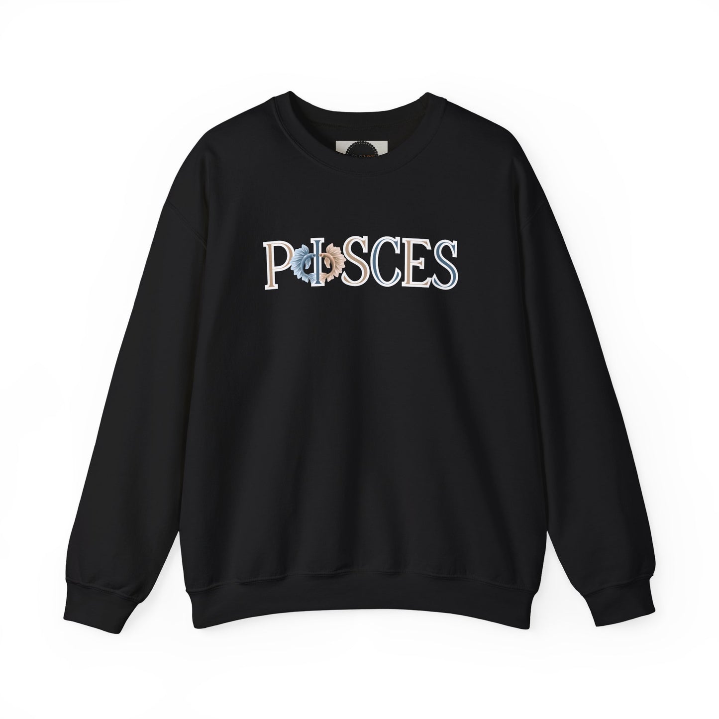 Pisces Zodiac Sweatshirt: Two Fish Astrology Crewneck