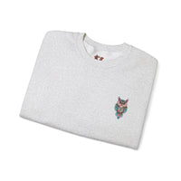 Grumpy Glow Owl Crewneck Sweatshirt - Soft And Warm