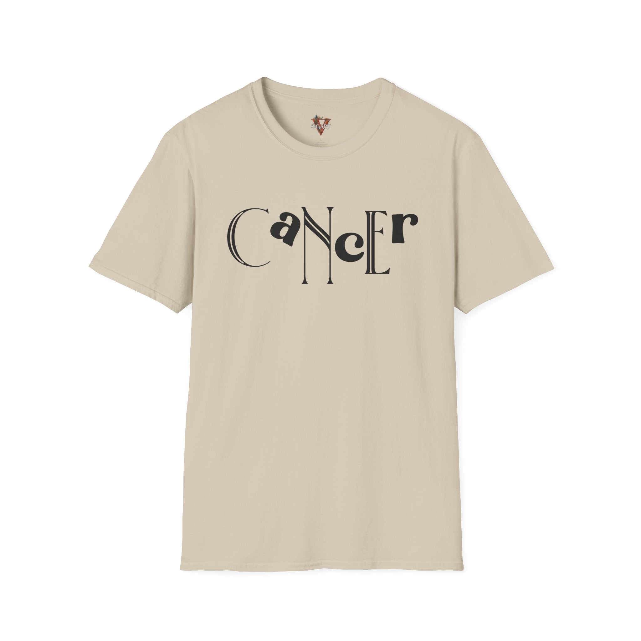 Duality Cancer T‑Shirt – Bold Zodiac Wordmark Tee - Vogart
