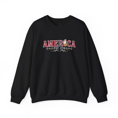 Patriotic America Eagle Sweatshirt: 1776 USA Flag 250 Years Of Freedom Shirt
