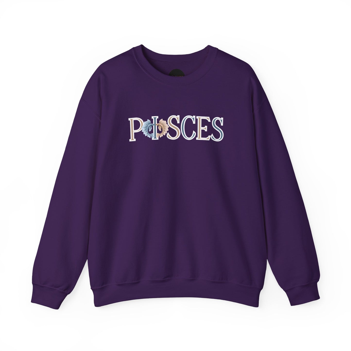 Pisces Zodiac Sweatshirt: Two Fish Astrology Crewneck