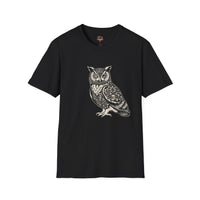 Floral Owl T-Shirt – Intricate Wisdom & Nature Design