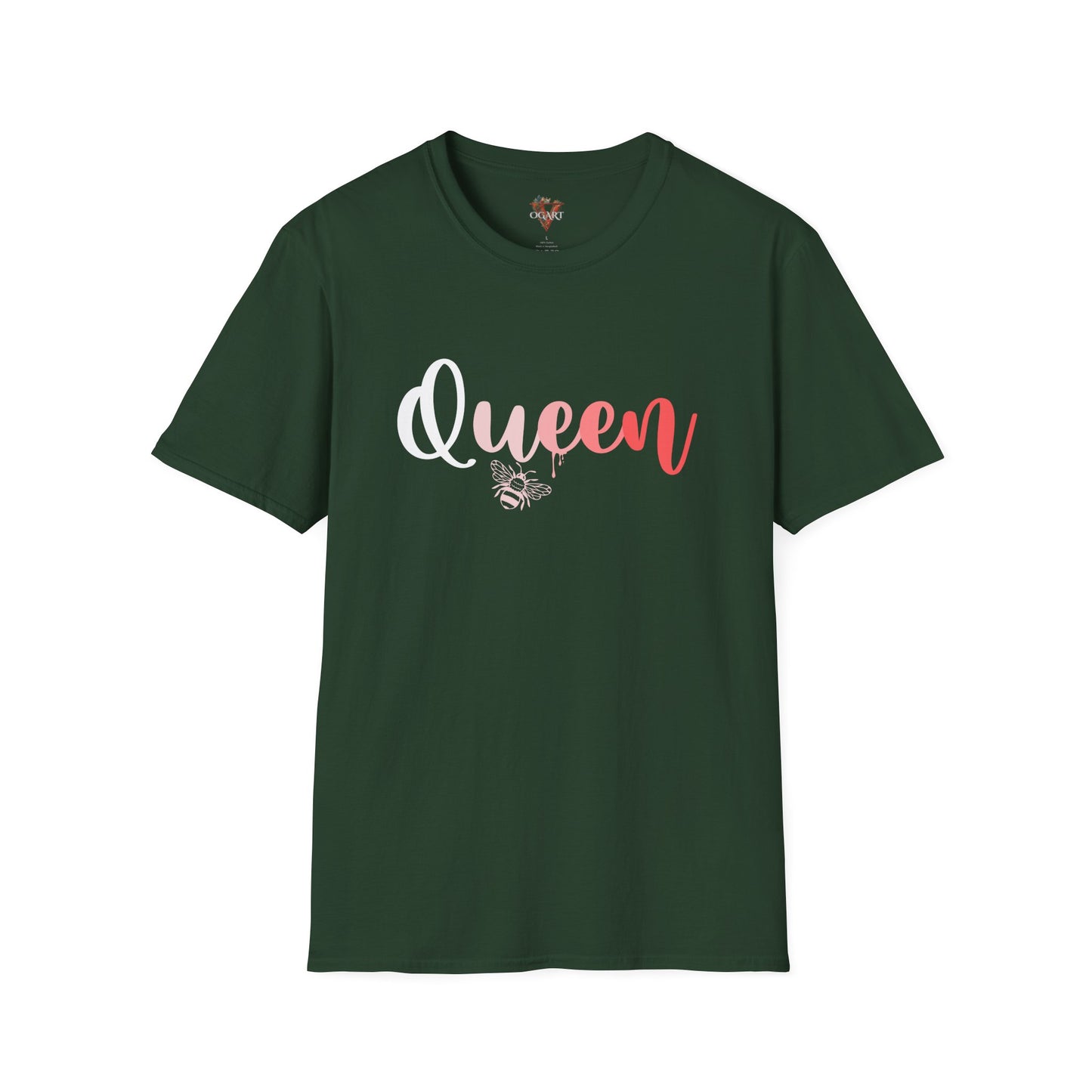 Queen Bee Gradient Letter T-Shirt – Empowered & Bold