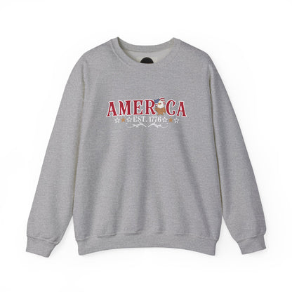 Patriotic America Eagle Sweatshirt: 1776 USA Flag 250 Years Of Freedom Shirt