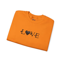 Love Black Heart Sweatshirt – Creativity and Comfort