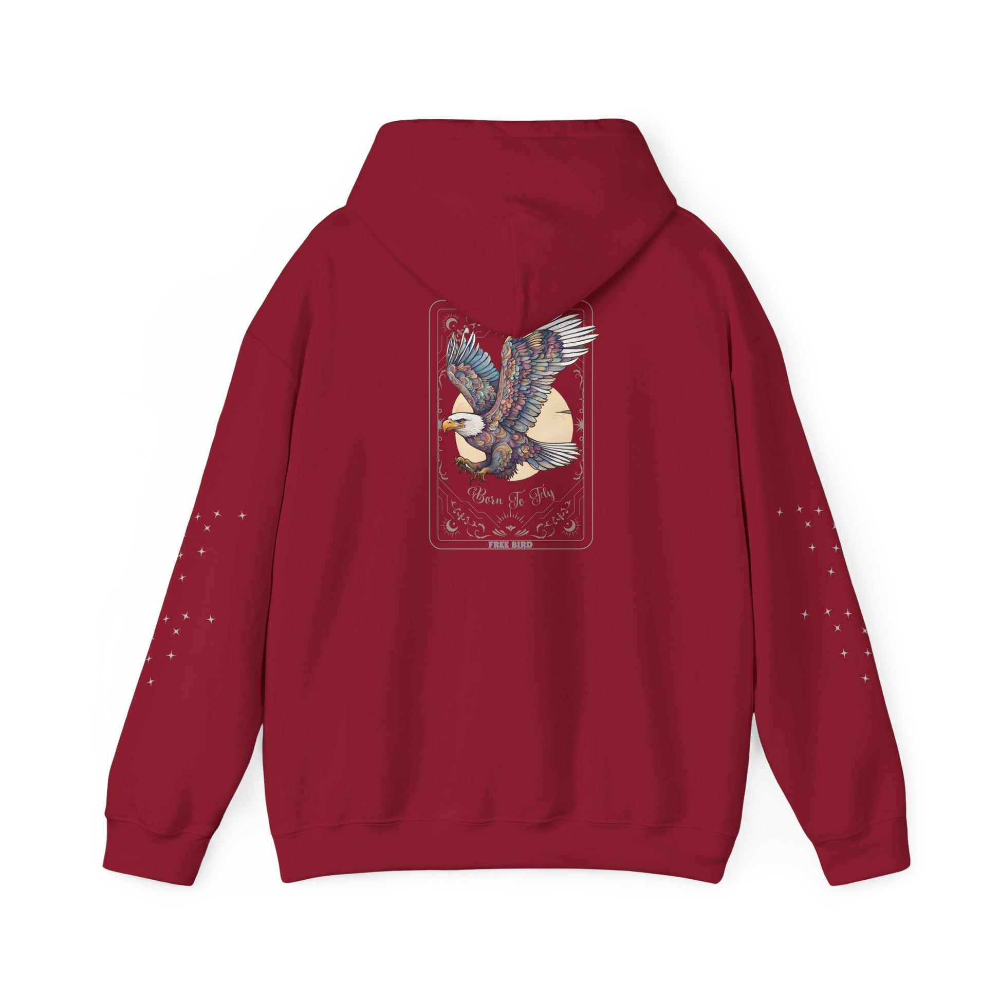 Born To Fly Hoodie - Back And Sleeve Design - Soft And Warm - Vogart 