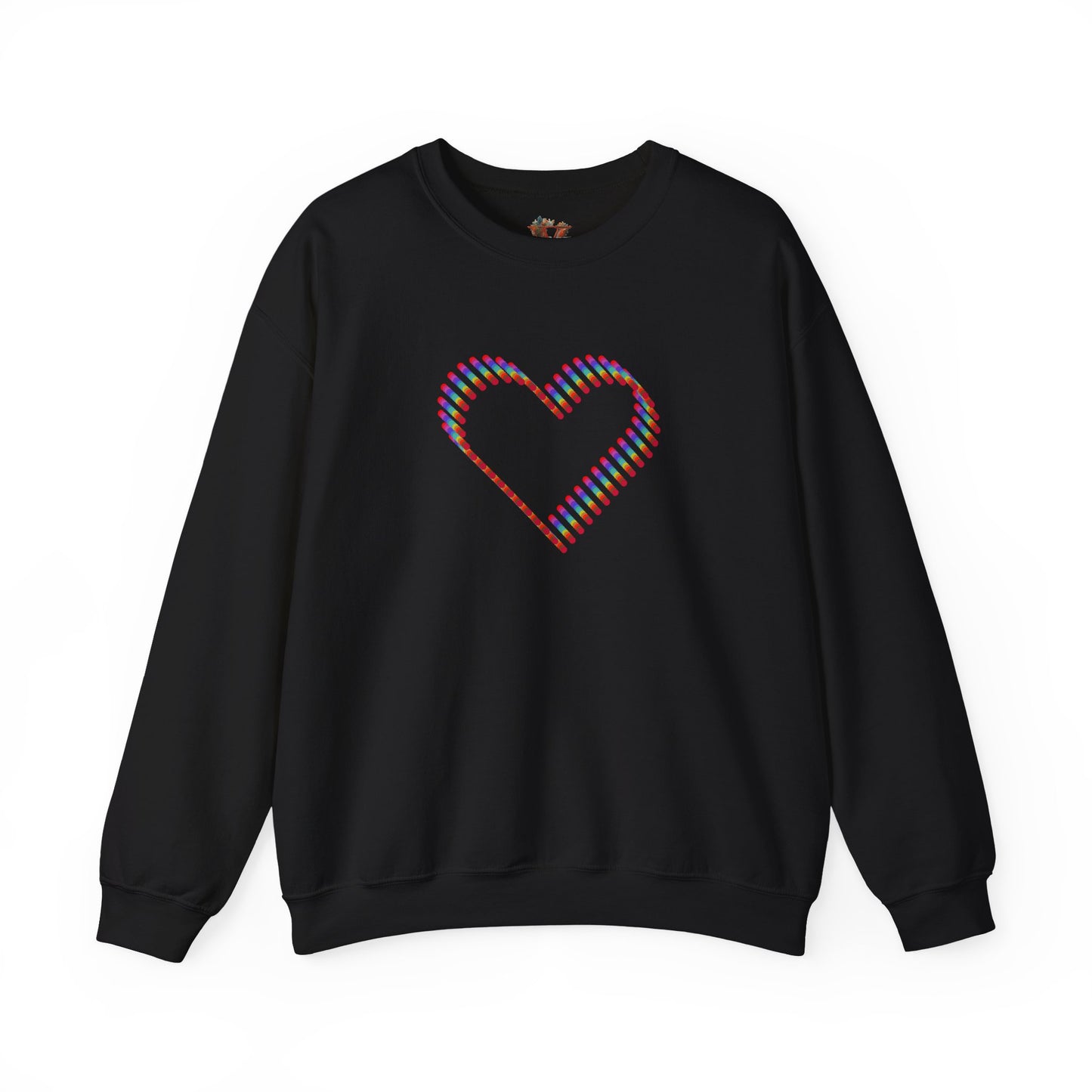 Rainbow Heart Sweatshirt: Autumn Pride Crewneck