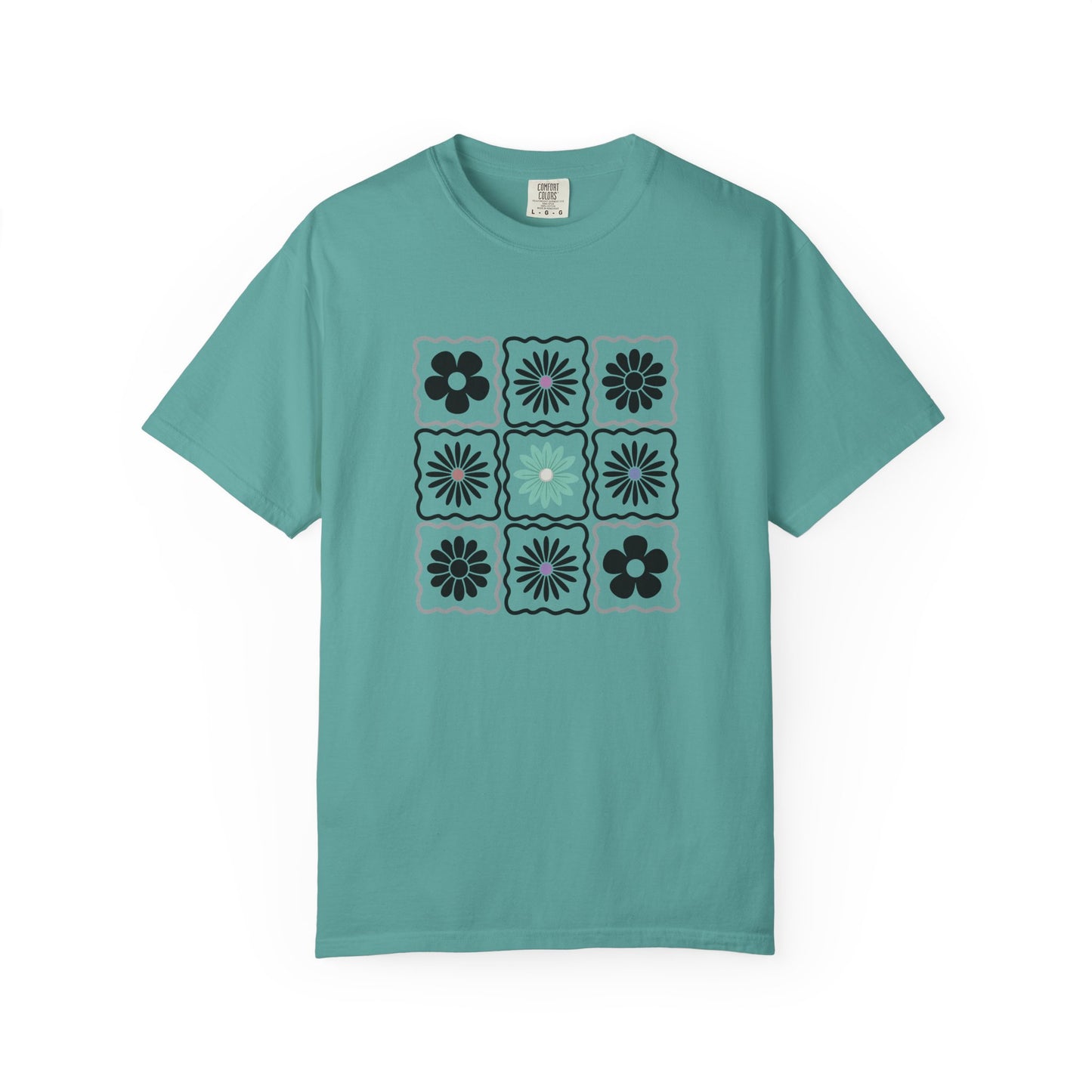 Trendy Boho Floral T-Shirt: Comfort Colors Summer Tee