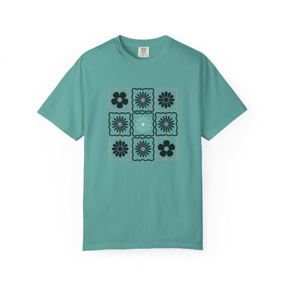 Trendy Boho Floral T-Shirt: Comfort Colors Summer Tee