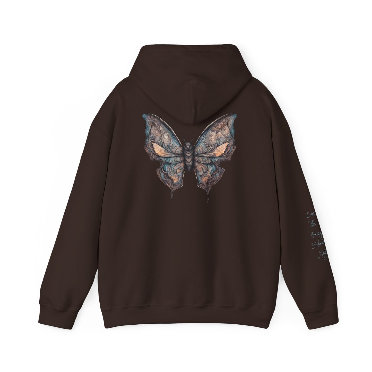 Bat With Butterfly Wings - Fuzzy Adorable Night Hoodie - Chilly Evenings - Vogart 