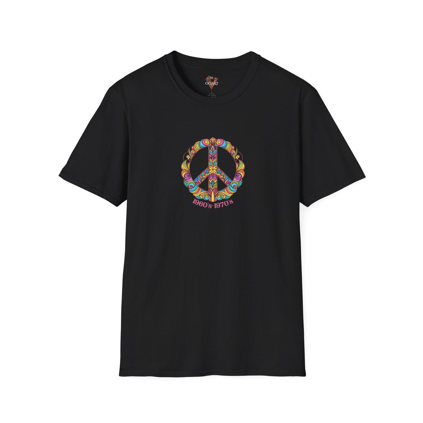 Retro Peace Graphic Tee: 60s 70s Hippie Style