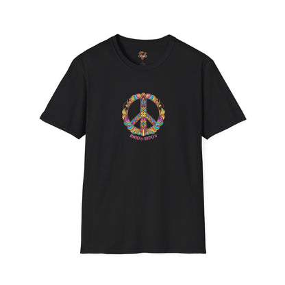 Retro Peace Graphic Tee: 60s 70s Hippie Style