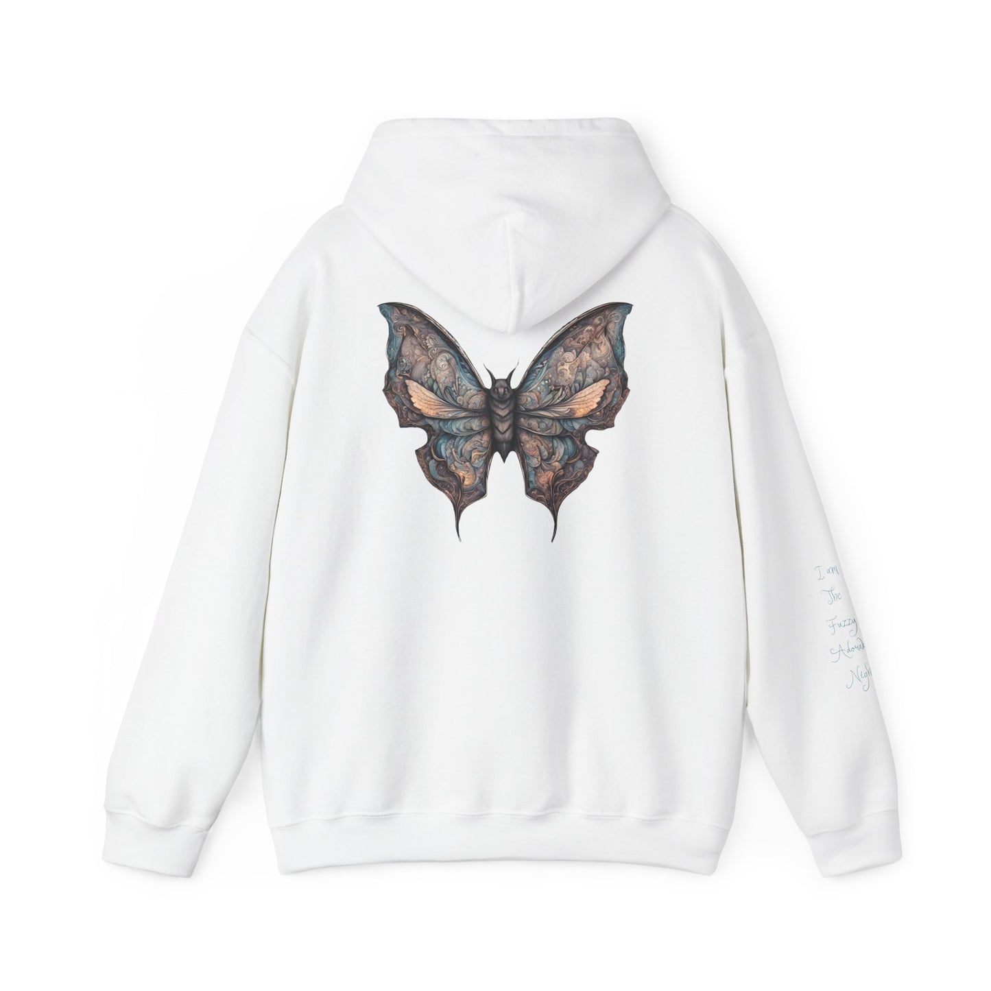 Bat With Butterfly Wings - Fuzzy Adorable Night Hoodie - Chilly Evenings - Vogart 