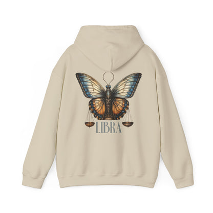 Libra Zodiac Hoodie: Butterfly Astrology Sweatshirt