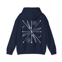 Mystic Bloom Compass” Hoodie – Vogart Exclusive