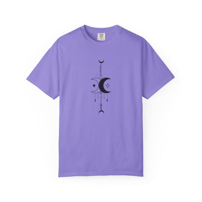 Gemini Celestial T-Shirt: Twin Moon Comfort Colors Tee