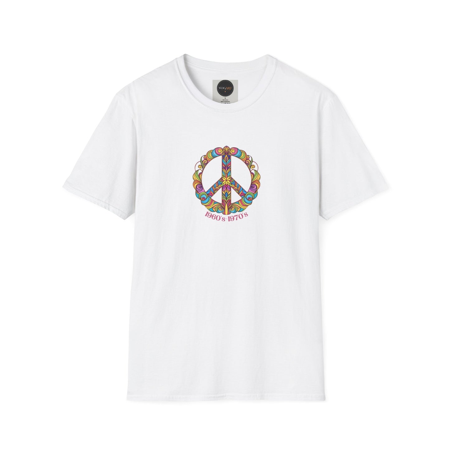 Retro Peace Graphic Tee: 60s 70s Hippie Style
