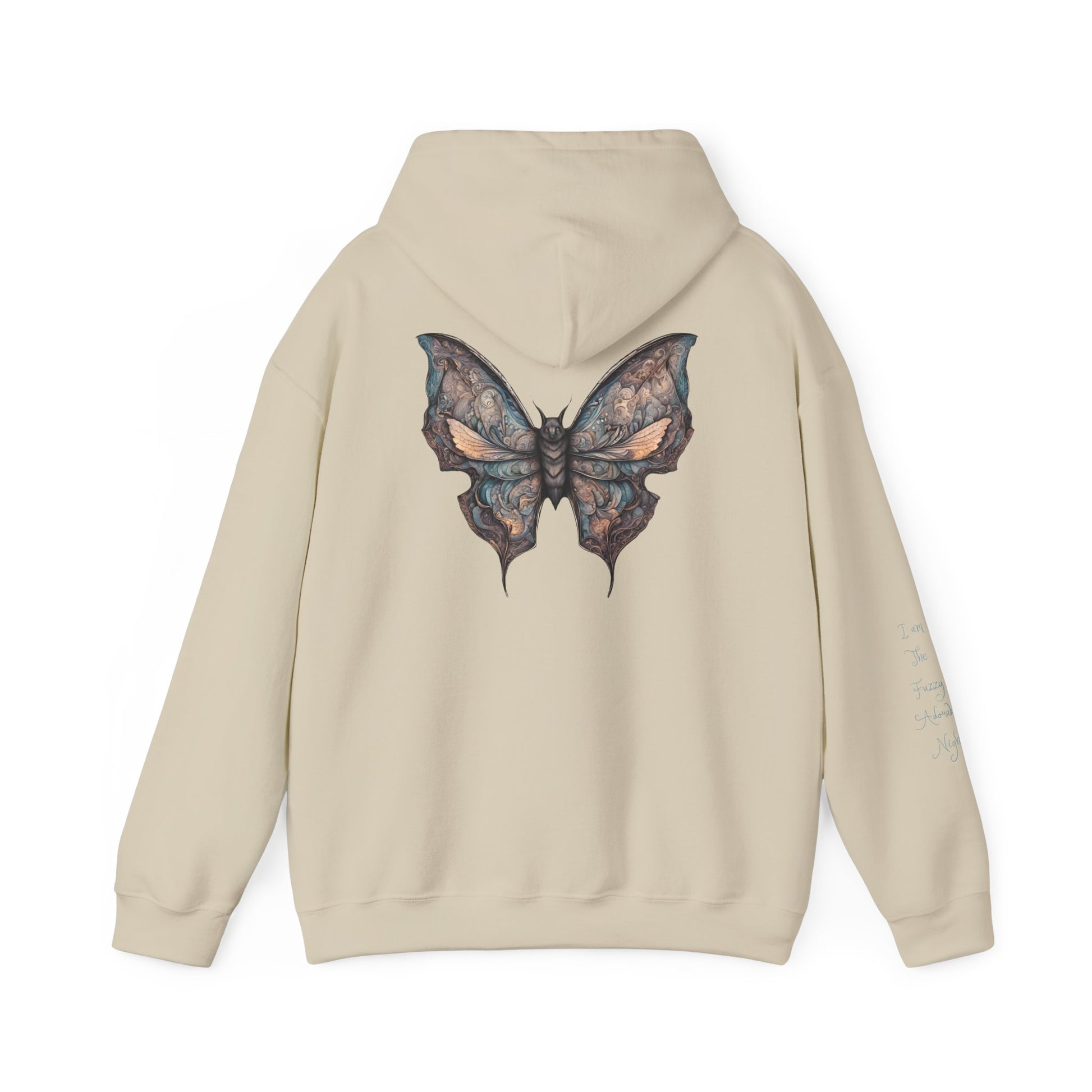 Bat With Butterfly Wings - Fuzzy Adorable Night Hoodie - Chilly Evenings - Vogart 