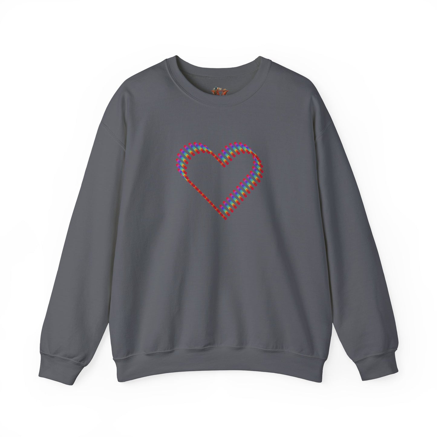 3D Colorful Heart Sweatshirt – Comfort and Artistry