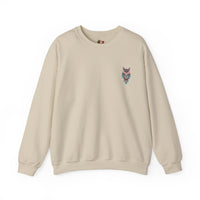 Grumpy Glow Owl Crewneck Sweatshirt - Soft And Warm