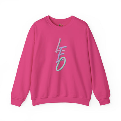 Leo Zodiac Sweatshirt: Pastel Lettering, Astrology Horoscope Shirt