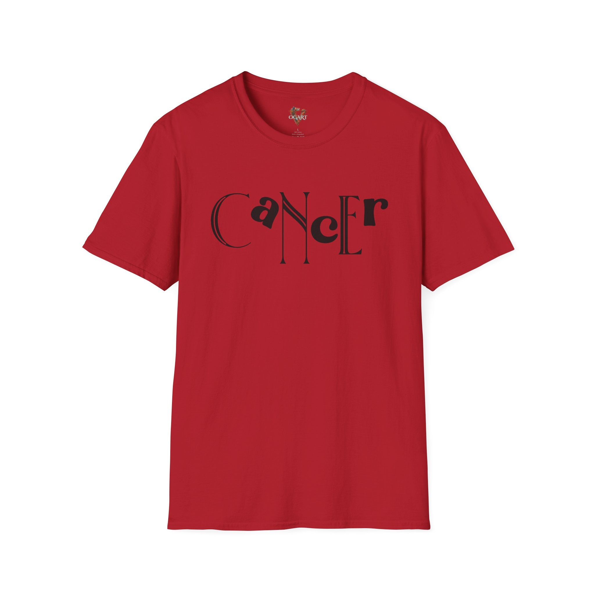 Duality Cancer T‑Shirt – Bold Zodiac Wordmark Tee - Vogart