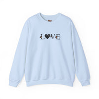 Love Black Heart Sweatshirt – Creativity and Comfort