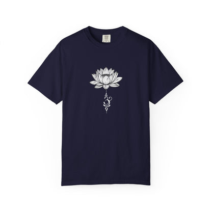 Lotus Flower Om Yoga T-Shirt: Spiritual Boho Chakra Tee