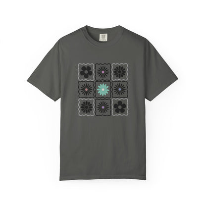 Trendy Boho Floral T-Shirt: Comfort Colors Summer Tee