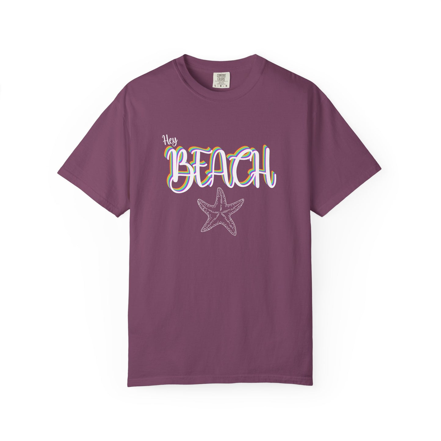 Hey Beach Shirt: Rainbow Summer Starfish Tee