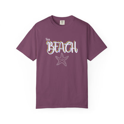 Hey Beach Shirt: Rainbow Summer Starfish Tee