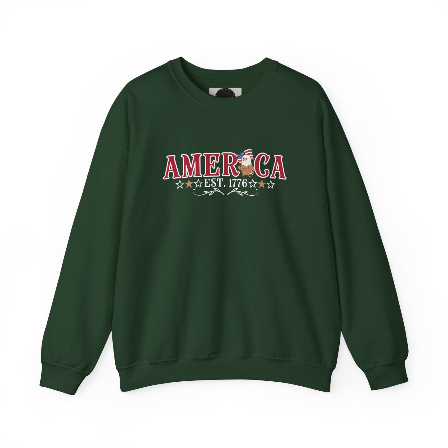Patriotic America Eagle Sweatshirt: 1776 USA Flag 250 Years Of Freedom Shirt