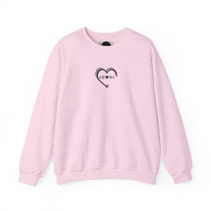 3D Moon Phase Heart Sweatshirt: Celestial Shirt